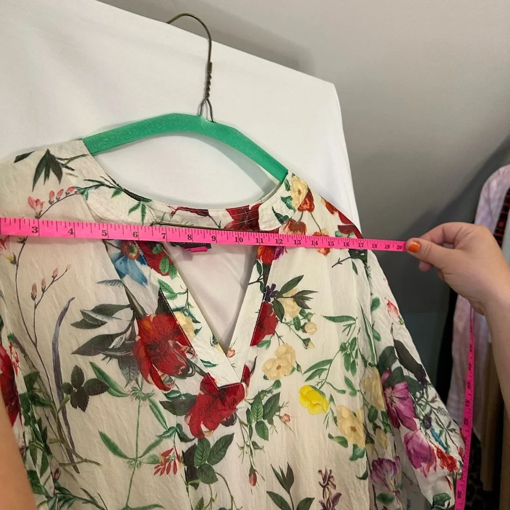 Vince Camuto Multicolor Floral Italian Dress size XL - Picture 3 of 9